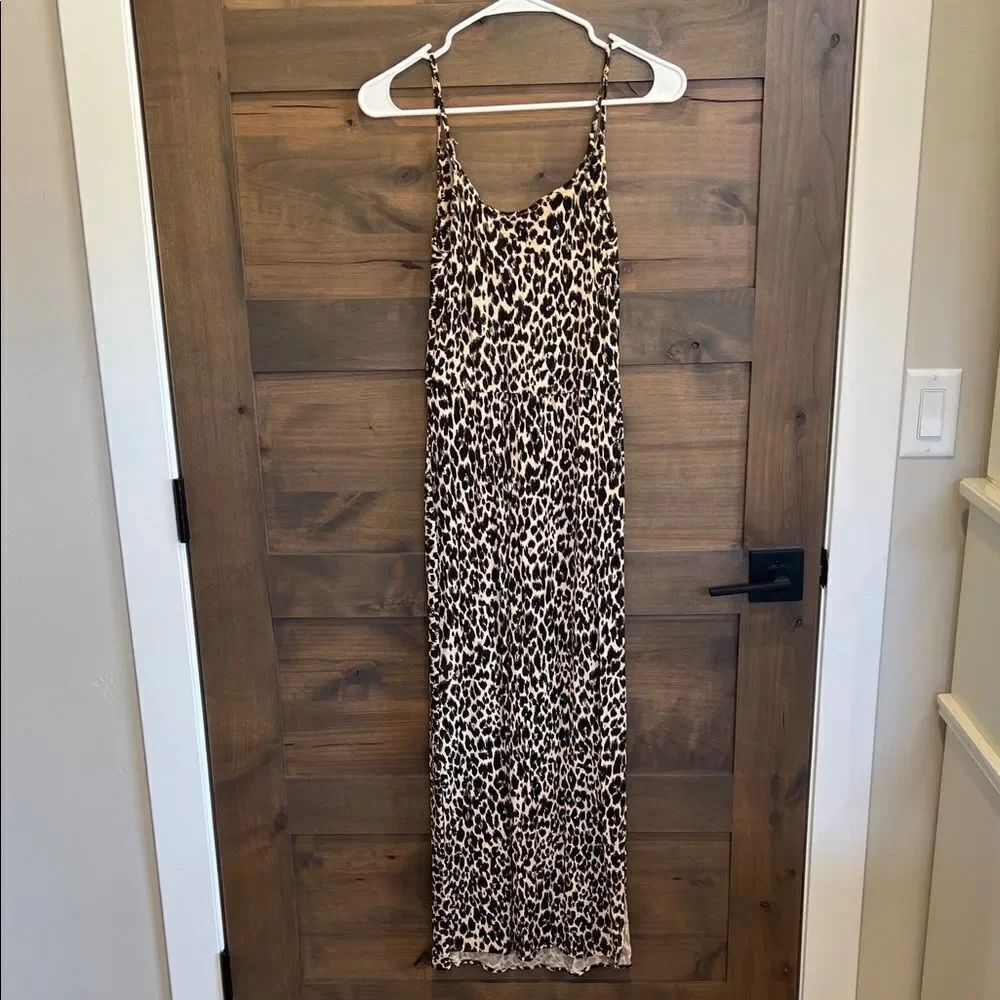 Cheetah Print Maxi Dress - Picture 4 of 4